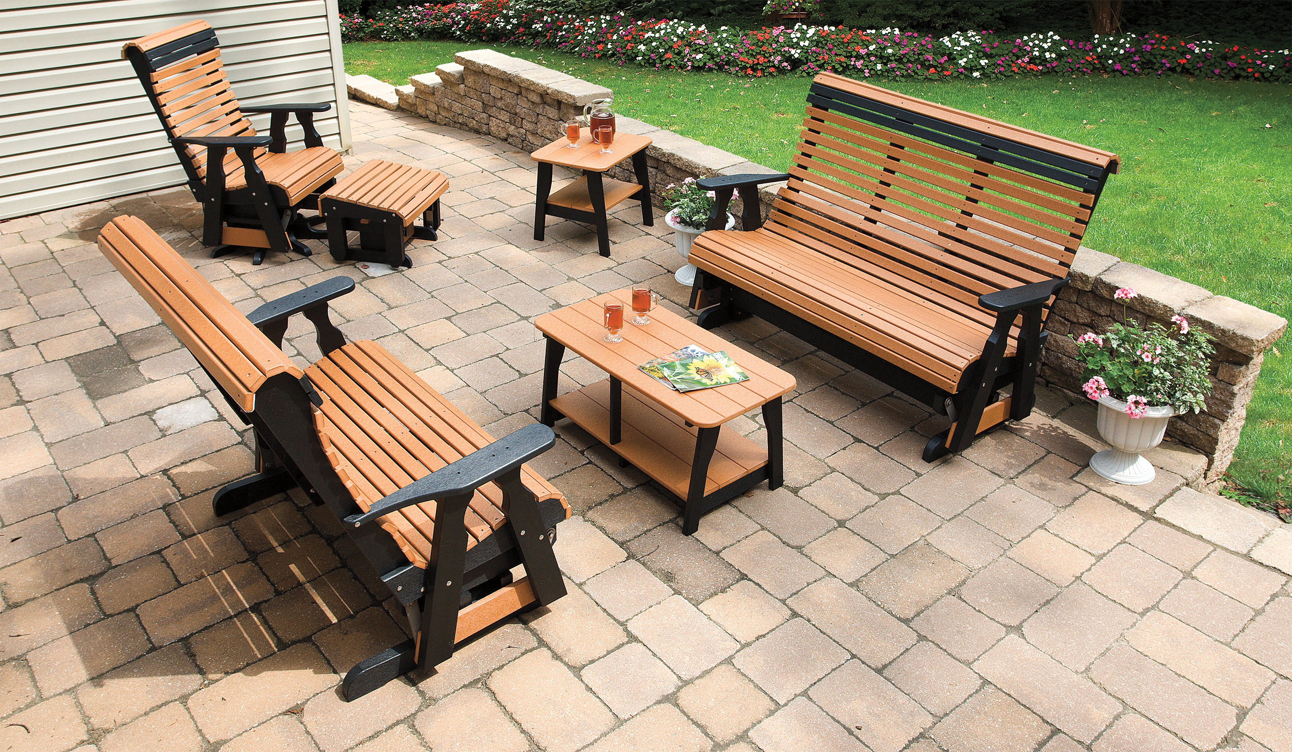 Amish Patio Furniture Set